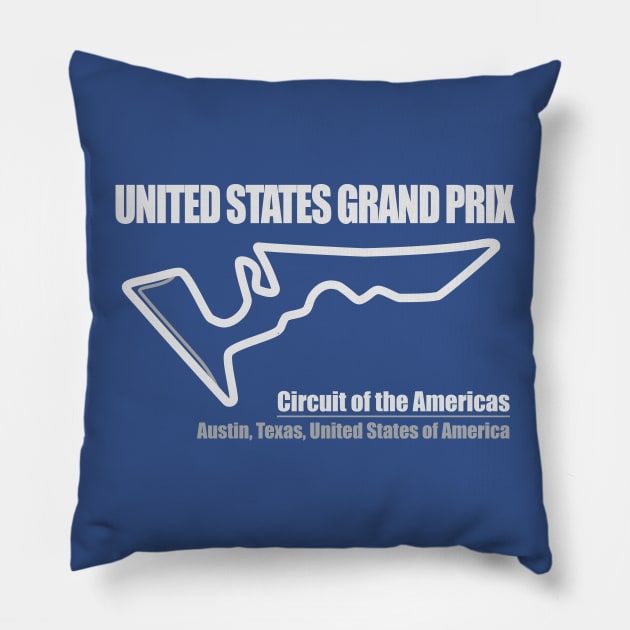 United States Grand Prix DS Pillow by Chicanery