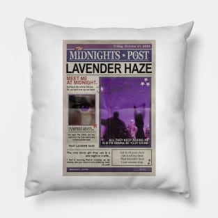 Stay, In That Lavender Haze Newspaper Pillow