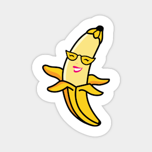 Lady bananas cartoon Magnet