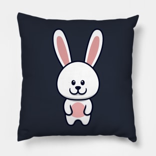 Cute Bunny Cartoon Pillow