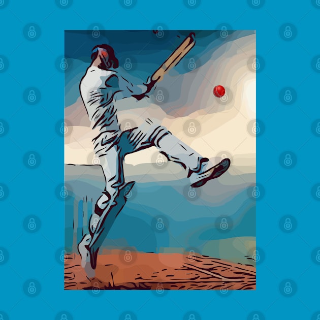 Cricket Batsman by FasBytes