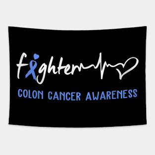 Colon Cancer Awareness Support Colon Cancer Fighter Gifts Tapestry