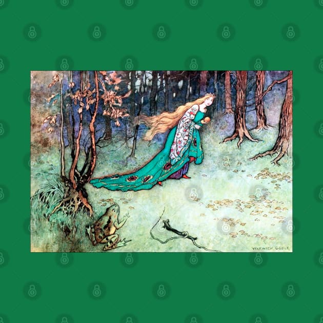 The Frog Prince - Warwick Goble by forgottenbeauty