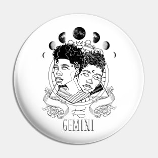 Zodiac Gemini Pin