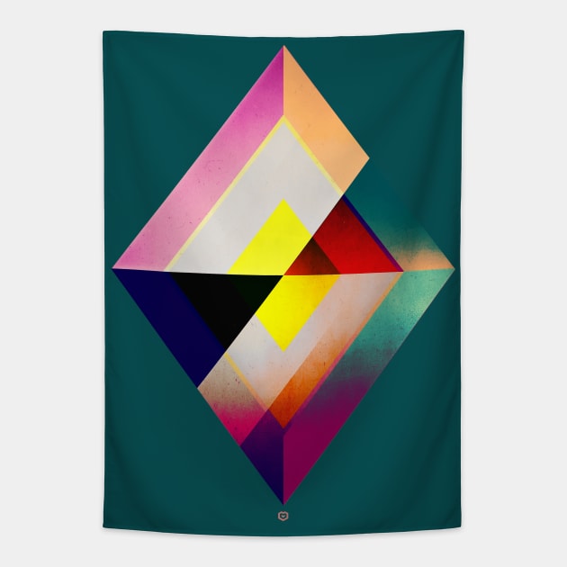 Geometric Diamond 2 Tapestry by Spires