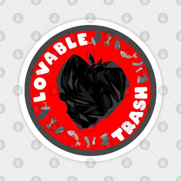 Loveable Trash Magnet by LVBart