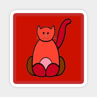 RED CAT BUDA Magnet