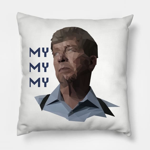 Geometric Joe Kenda - My My My Pillow by daniellecaliforniaa