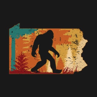 Bigfoot Retro Vintage Sasquatch Pennsylvania T-Shirt