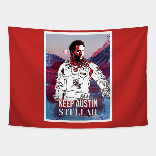 Keep Austin Stellar Tapestry by BriteDesigns