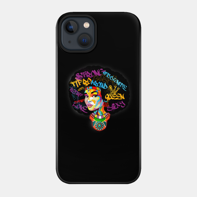 African American Woman Stong Sexy BLM - African American Woman - Phone Case