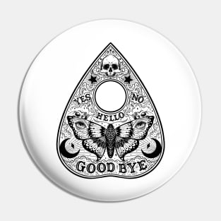 Ouija Planchette Board. Night Moth Pin