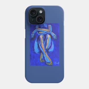 Blue Mood 6 - Female Nude Phone Case