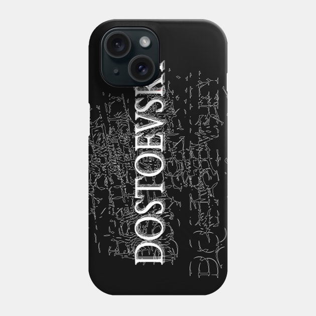 "Dostoevsky" Typographic Design Phone Case by Raimondi