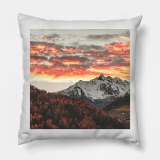 Mountains, Landscape Photography, Forest Art, Nature Photography Pillow