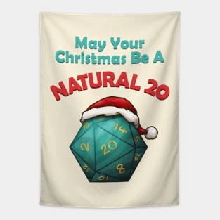 May Your Christmas Be A Natural 20 Tapestry