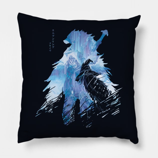 Wolf and The WItch: Blaidd and Ranni Elden Pillow by Vertei