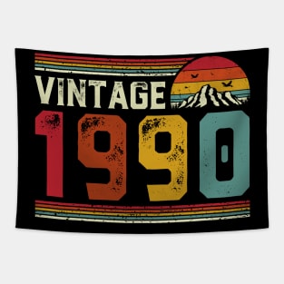 Vintage 1990 Birthday Gift Retro Style Tapestry