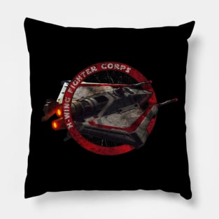 H - WING FIGHTER CORPS ONE RED Pillow