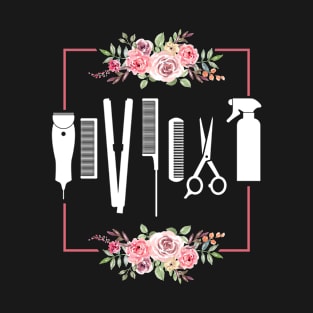 Hair Saloon Tools Hairdresser Gift Hairstylist T-Shirt