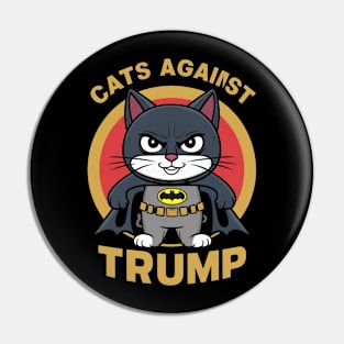 Cats against Trump Pin