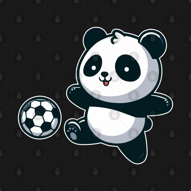 pandas as soccer player by fikriamrullah