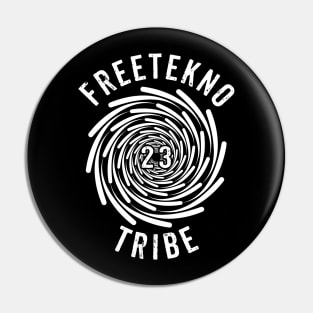 Tekno 23 for Freetekno Tribe Pin