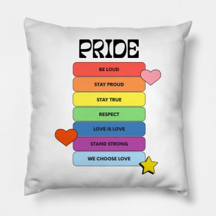 Pride Rainbow Bubbles Pillow