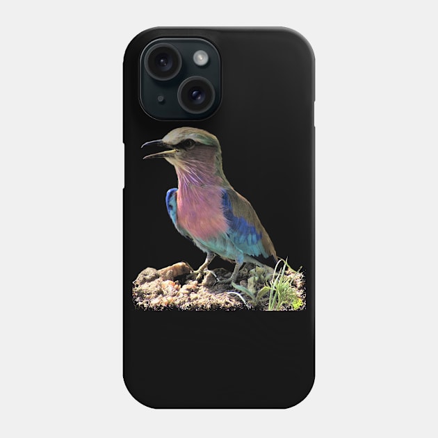 Roller - Bird in Africa Phone Case by T-SHIRTS UND MEHR