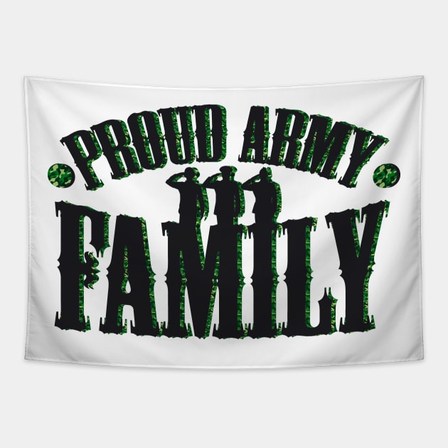 Proud Army Family Patriotic Military Veteran Gift Tapestry by chrizy1688