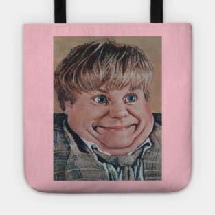 Chris Farley | Liquified Tommy Boy Surreal Picture | Portrait of Chris Farley Pop Art | Painting By Tyler Tilley Tote