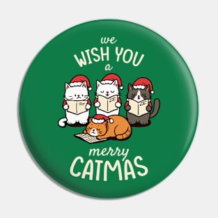 Caroling Cats - We Wish You a Merry Catmas Pin