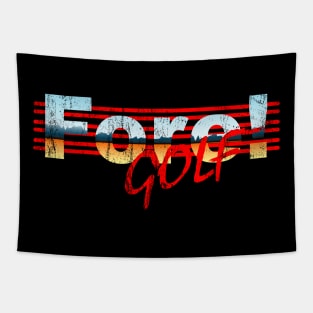 fore golf retro Tapestry