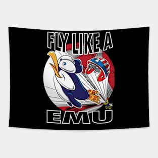 Penguin Fly Like Emu Tapestry