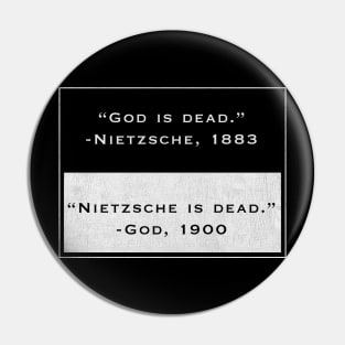 nietzsche and god retro meme Pin