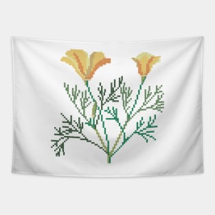 California State Flower California Poppy Tapestry