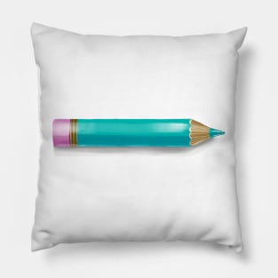 Turquoise Pencil Pillow