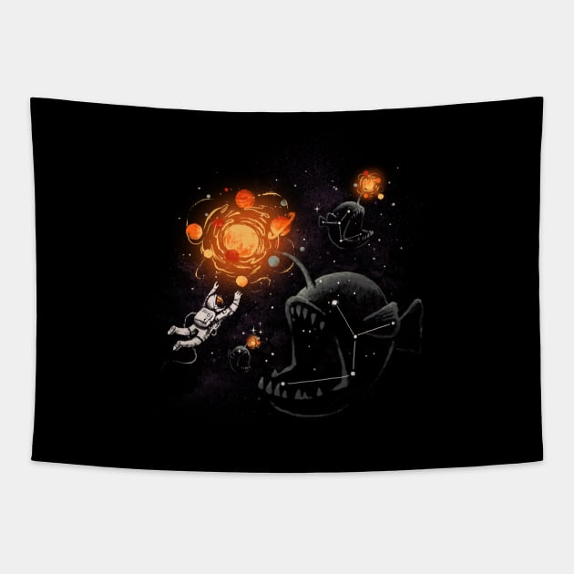 Space Bait Tapestry by Made With Awesome