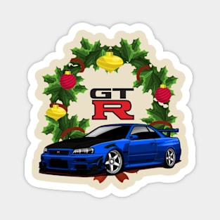 Christmas GTR { Skyline GTR R34 } Magnet