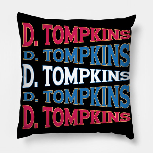 NATIONAL TEXT ART DANIEL TOMPKINS Pillow by LAVA-ROMA-NOVA