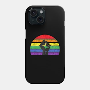 LGBTQ Pride Flag Fist BLM Black Lives Matter  Retro Phone Case