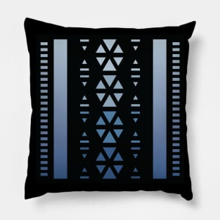 “Dimensional Knowledge (2)” - V.2 Blue - (Geometric Art) (Dimensions) - Doc Labs Pillow