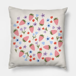 Summer strawberries Pillow