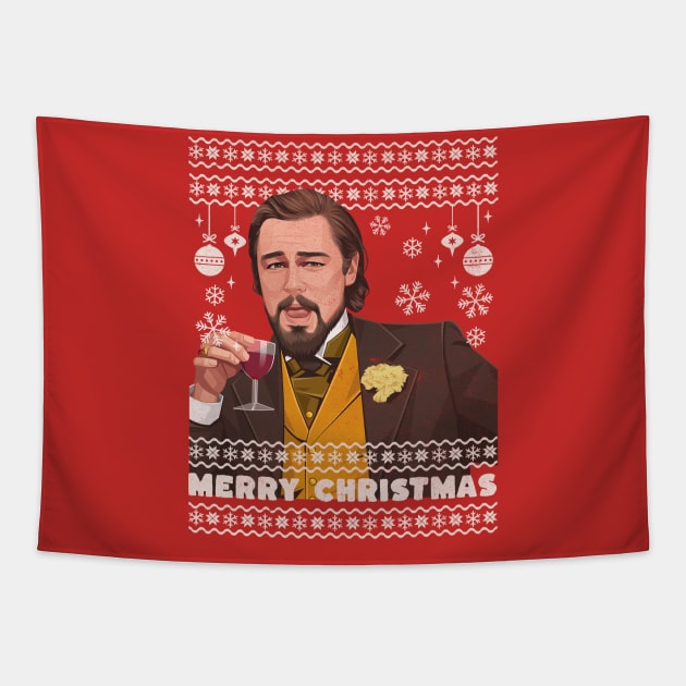 Merry Christmas from Leonardo Dicaprio Tapestry by BodinStreet