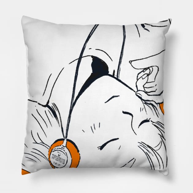 Walkman lullaby Pillow by Pikipouet