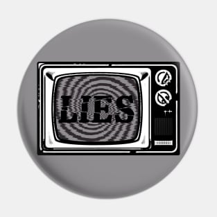 The Media Lies Hypnotize Pin