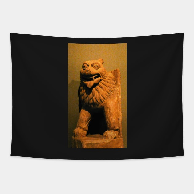 Ancient Lion Tapestry by thadz