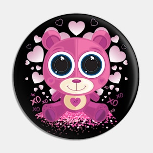 Valentine's Day Teddy Bear Pin