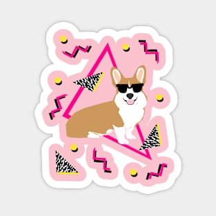 80s Corgi - rad corgi t shirt Magnet