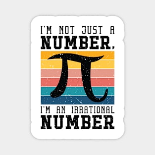 Pi Day Retro Mathematics Pi Symbol Math Number Magnet